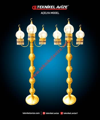 Mihrap Şamdanlık Mihrace Kollu  - Teknikel Chandelier