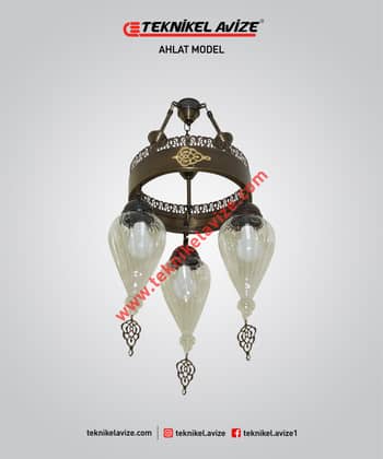 30 Cm Çap Üfleme Şeffaf Damlı Camlı 1 Çemberli Sarkıt Avize - Teknikel Chandelier