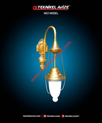 Tek Kollu Duvar Aplik Avize - Teknikel Chandelier