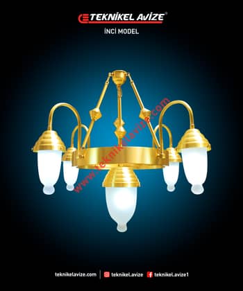 75 Cm Çap 1 Çemberli Avize - Teknikel Chandelier