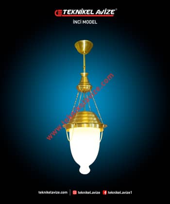 20 Cm Çap Tekli Sarkıt Avize - Teknikel Chandelier