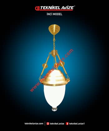 25 Cm Çap Tekli Sarkıt Avize - Teknikel Chandelier