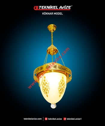 30 Cm Çap Tekli Sarkıt - Teknikel Chandelier
