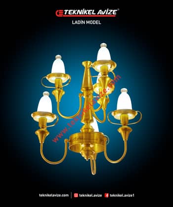 Yukarı Bakan 65 Cm Çap 1 Çemberli Sarkıt Avize - Teknikel Chandelier