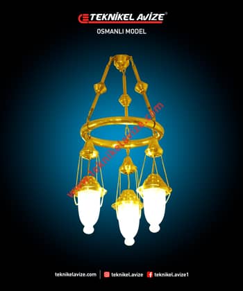 30 Cm Çap Tek Çember Yuvarlak Metal Borulu Imalat Sarkıt Aivze - Teknikel Chandelier
