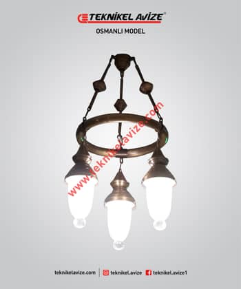 30 Cm Çap Tek Çember Yuvarlak Metal Borulu Imalat Sarkıt Aivze - Teknikel Chandelier