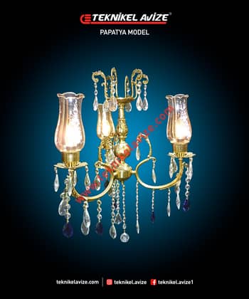 3 Lü Havuz Kollu - Teknikel Chandelier