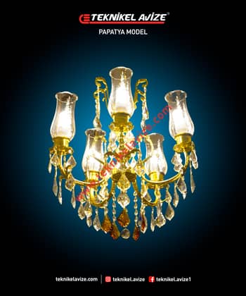 5 Li Havuz Kollu - Teknikel Chandelier
