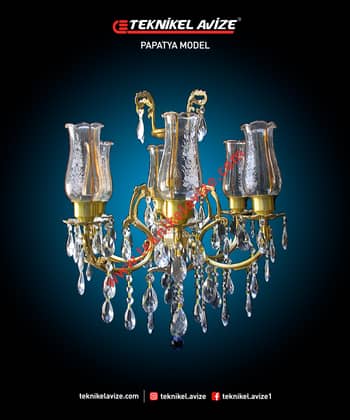 6 Lı Havuz Kollu - Teknikel Chandelier