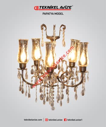 5 Li Havuz Kollu - Teknikel Chandelier