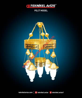 40 Cm Çap 1 Çember Sarkıt Avize - Teknikel Chandelier