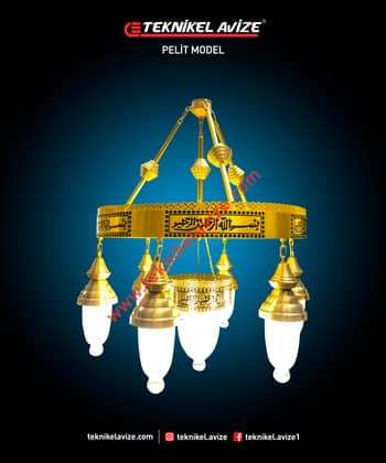 60 Cm Çap 1 Çember Sarkıt Avize - Teknikel Chandelier