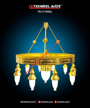 100 Cm Çap 1 Çember Sarkıt Avize - Teknikel Chandelier