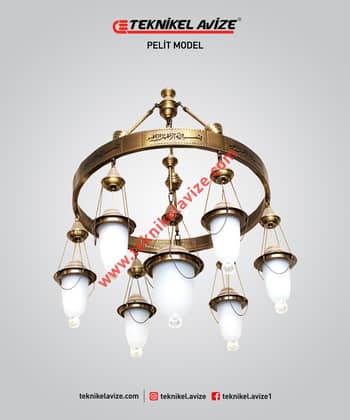 60 Cm Çap 1 Çember Sarkıt Avize - Teknikel Chandelier