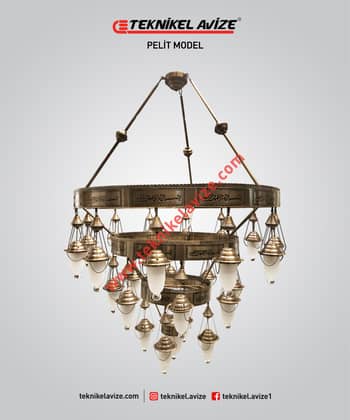 120 Cm Çap 3 Çember Sarkıt Avize - Teknikel Chandelier