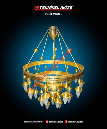 120 Cm Çap 3 Çember Sarkıt Avize - Teknikel Chandelier
