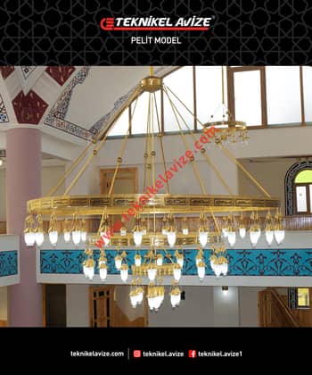 300 Cm Çap 3 Çember Sarkıt Avize - Teknikel Chandelier
