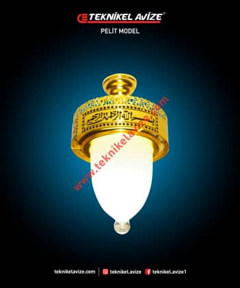 25 Cm Çap Tekli Tavan Avize - Teknikel Chandelier
