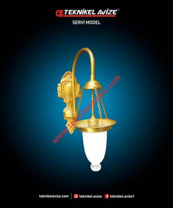 Tek Kollu Duvar Aplik Avize - Teknikel Chandelier