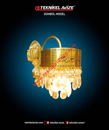 Tek Kollu Deve Boynu Aplik - Teknikel Chandelier
