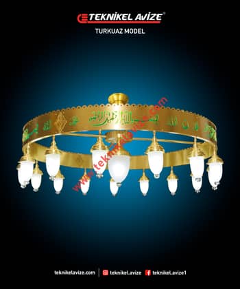 150 Cm Çap Tavan Sarkıt Cami Avize - Teknikel Chandelier