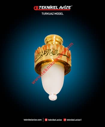 20 Cm Çap Tekli Tavan Cami Avize - Teknikel Chandelier