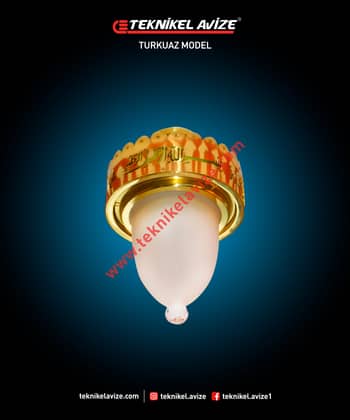 25 Cm Çap Tekli Tavan Cami Avize - Teknikel Chandelier