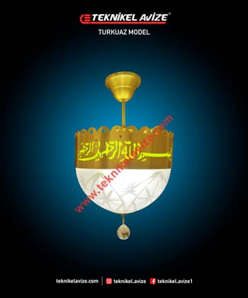30 Cm Çap Tekli Tavan Cami Avize - Teknikel Chandelier