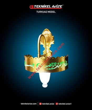 Yarım Au Duvar Aplik Cami Avize - Teknikel Chandelier