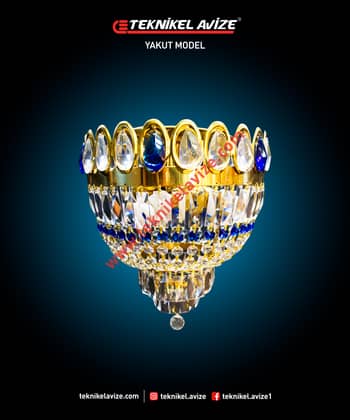 30 Cm Çap Tekli Tavan Avize - Teknikel Chandelier