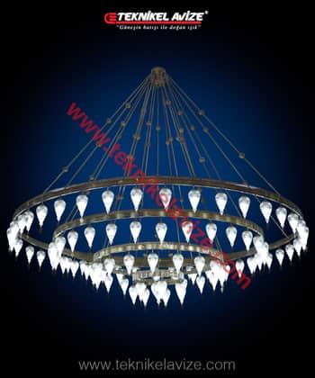 Ahlat Model Mosque Chandeliers - Teknikel Chandelier