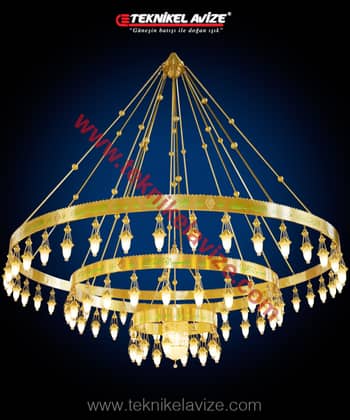 Amber Model Mosque Chandeliers - Teknikel Chandelier