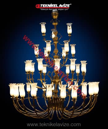 Daffodil Model Mosque Chandeliers - Teknikel Chandelier