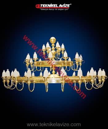 Oltu Model Mosque Chandeliers - Teknikel Chandelier