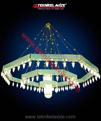 Suleymaniye Model Mosque Chandeliers - Teknikel Chandelier