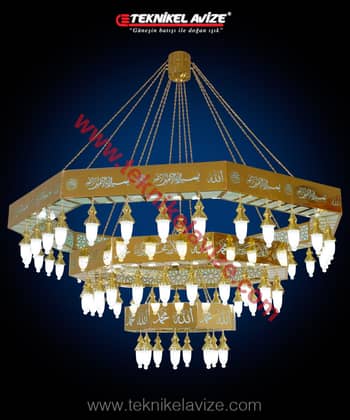 Zultanite Model Mosque Chandeliers - Teknikel Chandelier