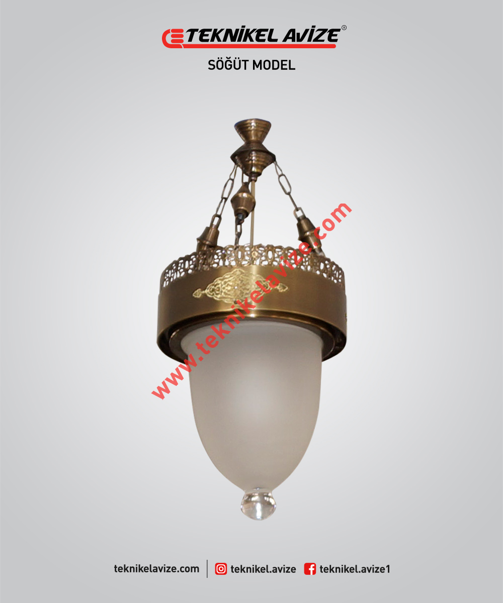 Willow Model 25 cm 1-Ring Mosque Chandelier – No 1073 - Teknikel Avize